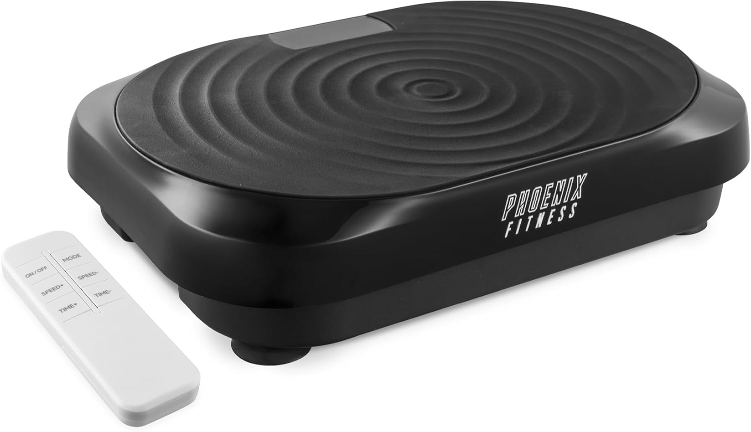 Phoenix Fitness Vibration Plate Exercise Machine - 120 Intensity Levels, Timer, LCD Display & 5 Programs for Weight Loss, Lymphatic Drainage, Circulation and Full Body Workout at Home & Gym - Black