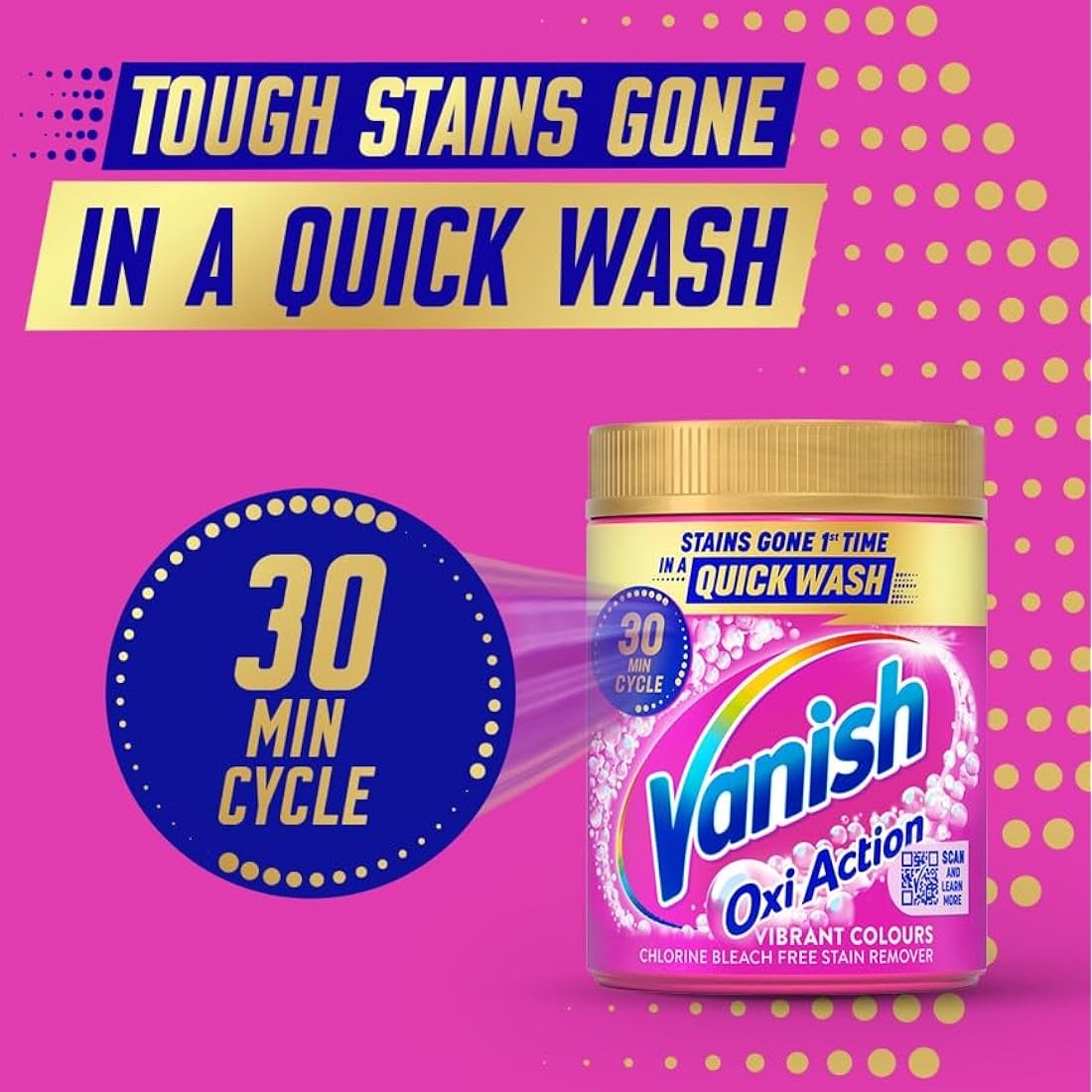 Vanish Gold Fabric Stain Remover Oxi Action Powder - 1.41kg
