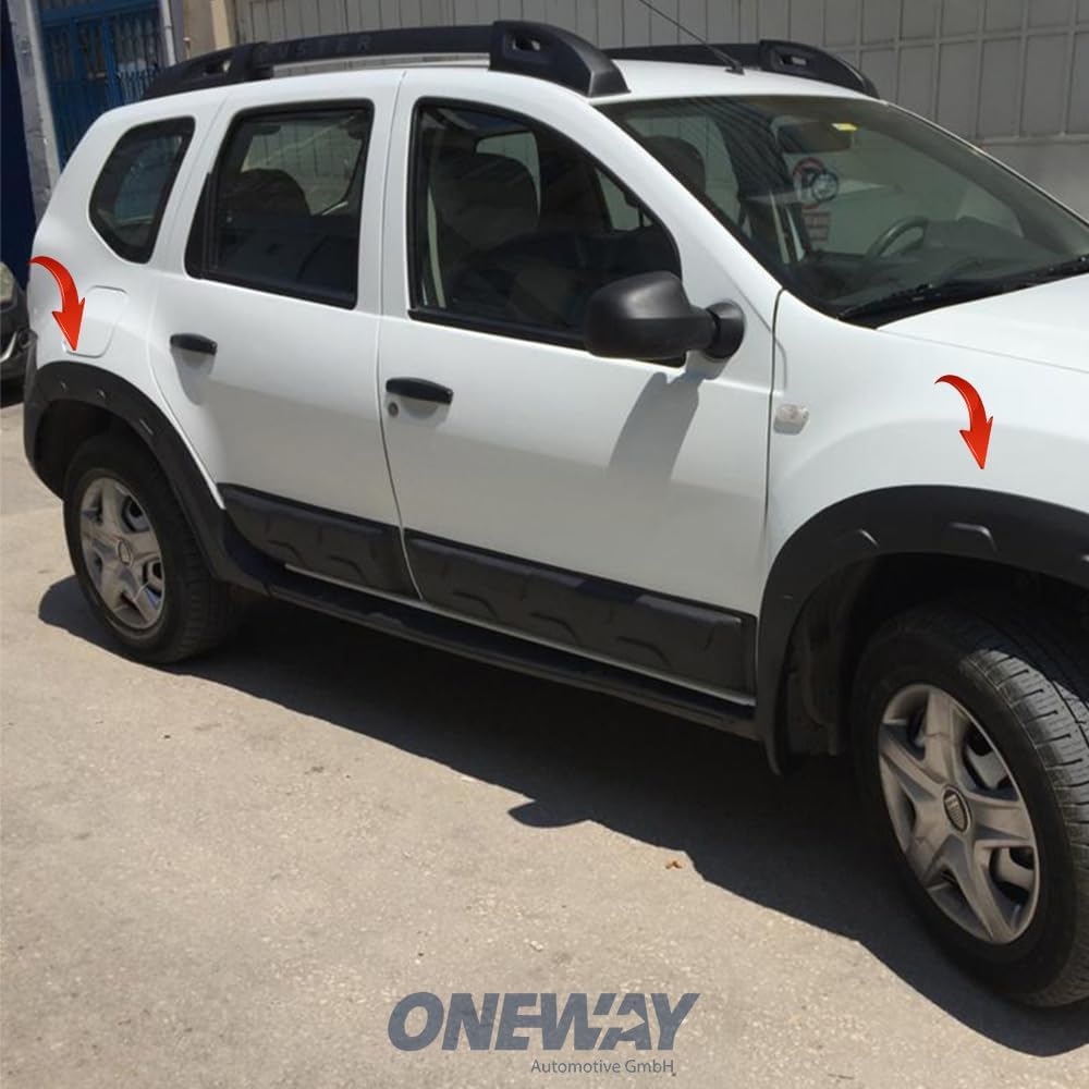 Oneway Set Wheel Arch Trims compatible with Dacia Duster I 2010-2017 Off-Road - Matt black