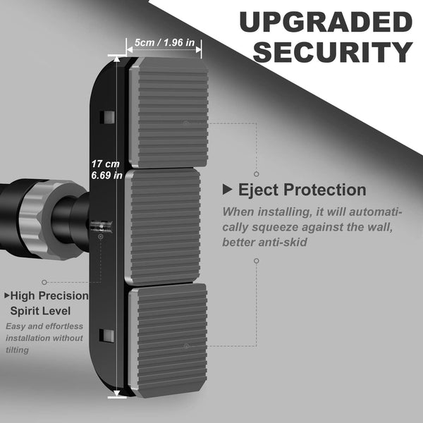 RHINOSPORT Door Pull Up Bar Doorway Chin Up Bar from 72-95 cm (28.3in-37.4in) Workout Equipment No Screws