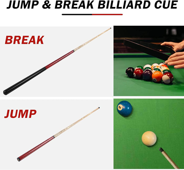 Aklot Pool Cue, Heavy Hitter Jump Break Cue 20oz 1 Piece Pool Stick 14mm Bakelite Tip for Explosive Breaks and Effortless Jumps