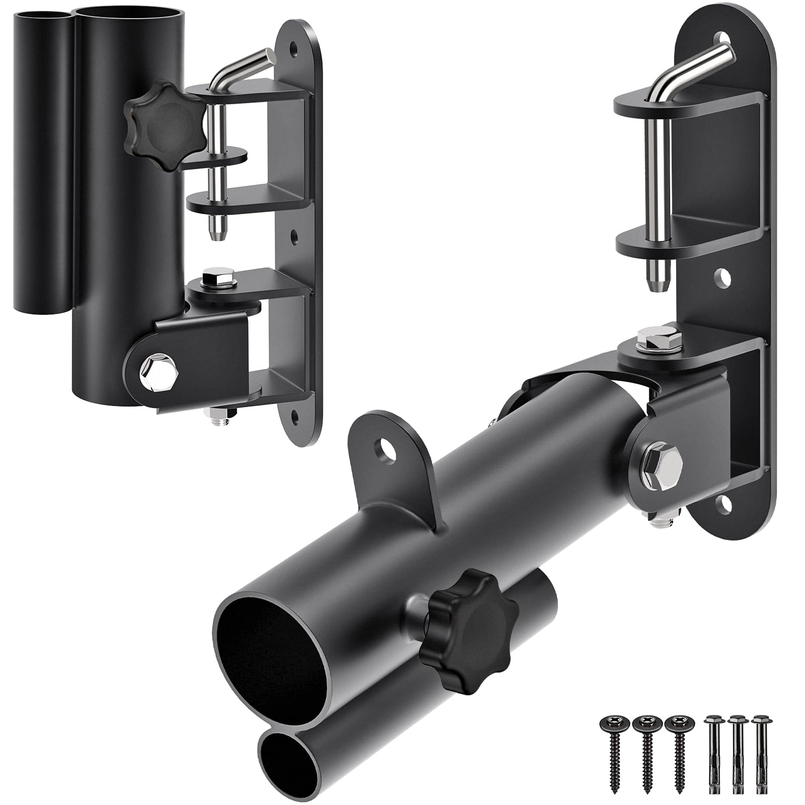 Kipika Wall-Mount Landmine Attachment - Compatible with 1" Standard & 2" Olympic Bars - Heavy-Duty Swiveling T-Bar Row Platform for Enhanced Home Gym