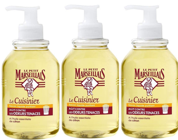 Le Petit Marseillais - Liquid Soap Pump for Kitchen - 300 ml - Pack of 3