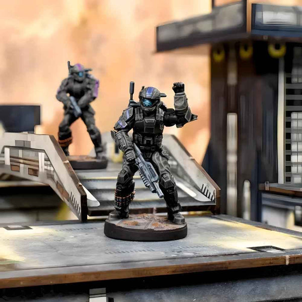 mantic Halo: Flashpoint – Feet First Into Hell | ODST Faction Expansion for Tactical Sci-Fi Miniatures Games | Miniatures, Urban Terrain & Playmat | Requires Starter Set