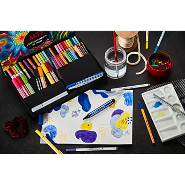STABILO Creative Set - point 88 & Pen 68 - ARTY - Pack of 68 - Assorted Colours