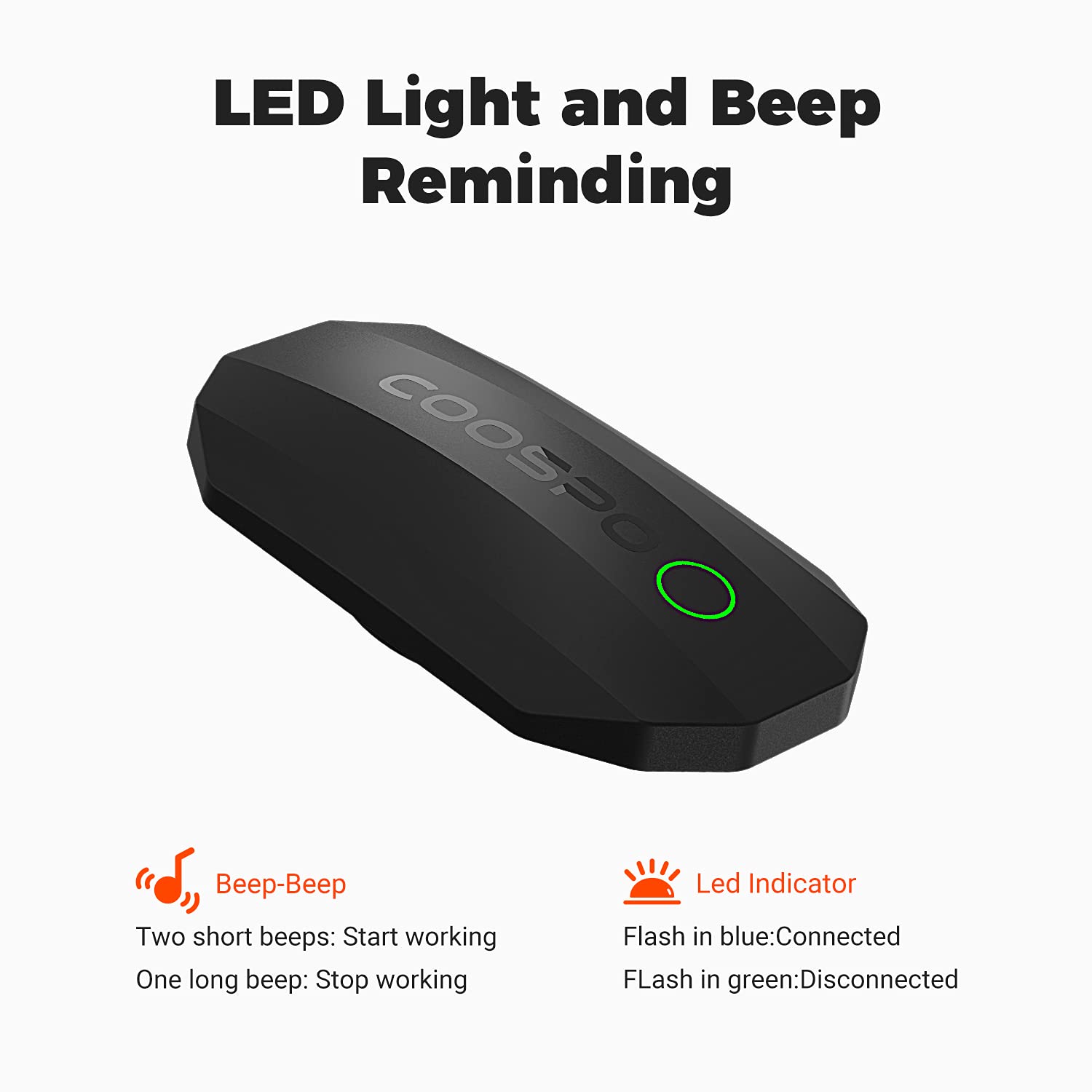 COOSPO Heart Rate Monitor Chest Strap,Bluetooth ANT+ Chest HRM for Running Cycling Gym Fitness, Heart Rate Monitors IP67 Waterproof Compatible with Strava Zwift Wahoo Garmin Polar Peloton App