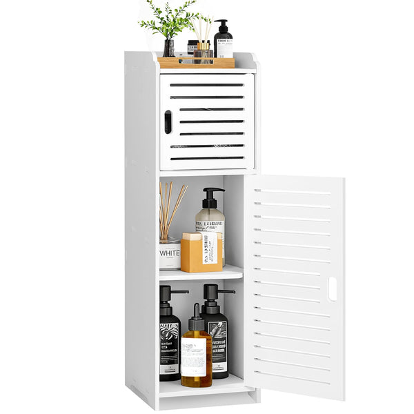 Esaledirect Bathroom Storage Cabinet,Floor Standing Bathroom Storage Unit,Home Storage Furniture,Freestanding DIsplay Cabinet with Shelf and Door for