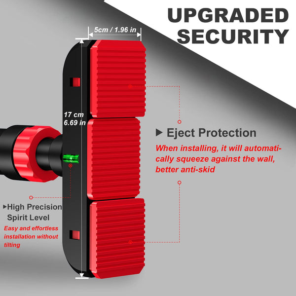 RHINOSPORT Door Pull Up Bar Doorway Chin Up Bar from 72-95 cm (28.3in-37.4in) Workout Equipment No Screws