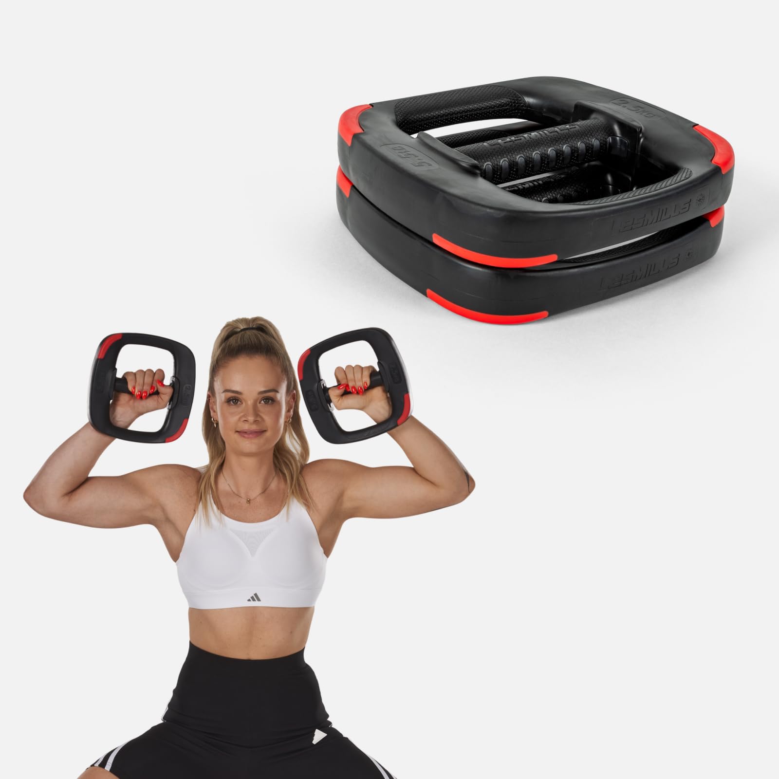 Les Mills? Dual Purpose Ergonomic Exercise Weight Plates for Total Body Workouts, 5.5lbs