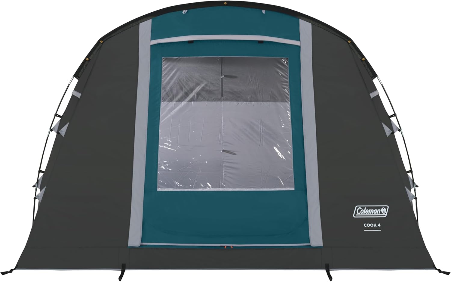 Coleman Cook 4 Family Tent | 4 Man Tunnel Tent with Separate Living And Sleeping Area | Easy To Pitch | 4 Person Camping Tent | 3000mm Waterproof | with Sewn-in Groundsheet