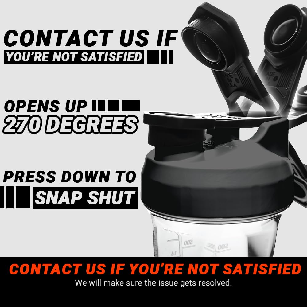 Helimix 2.0 Vortex Blender Shaker Bottle 828 ml - No Blending Ball or Whisk - USA Made - Portable Pre Workout Whey Protein Drink Cup - Mixes Cocktails Smoothies Shakes - Top Rack Safe