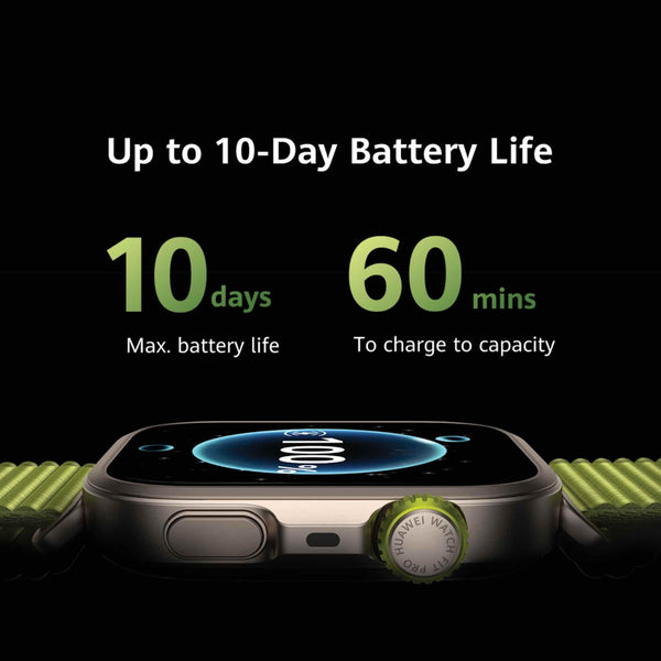 HUAWEI WATCH FIT 4 Pro Smart Watch, 1.82" Sapphire AMOLED Screen, Titanium Body, ECG & SpO2 Monitor, 10-Day Battery, 100+ Workout Modes, GPS, Waterproof, iOS Android Compatible, Fitness Tracker, Black