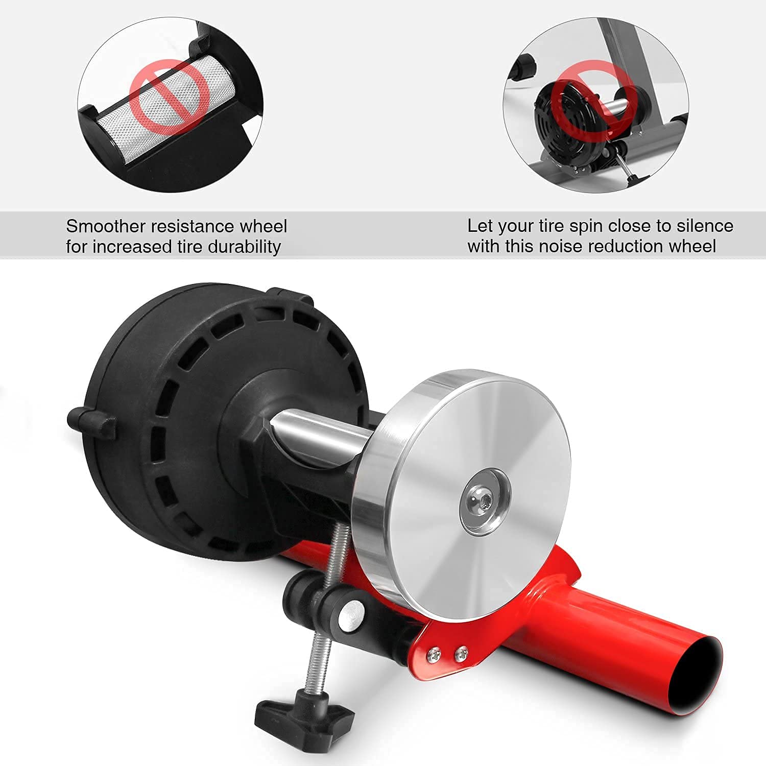 Turbo Trainer, Sportneer Bike Trainer with 6 Resistance Settings for Indoor Bike Trainer Stand Steel Bicycle Exercise Magnetic Stand with Noise