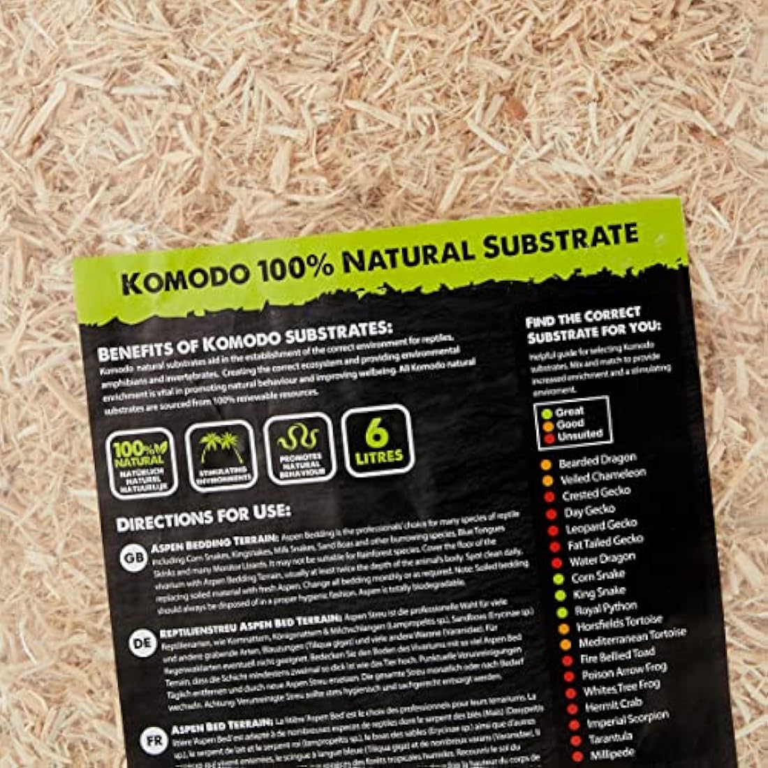 Komodo Aspen Bed Terrain, 6 Litre