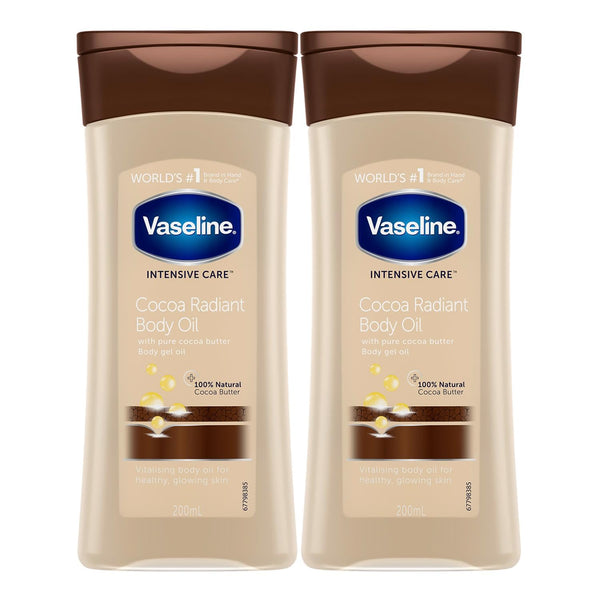 Vaseline Total Moisture Cocoa Radiant Body Gel Oil - 6.8 oz - 2 pk