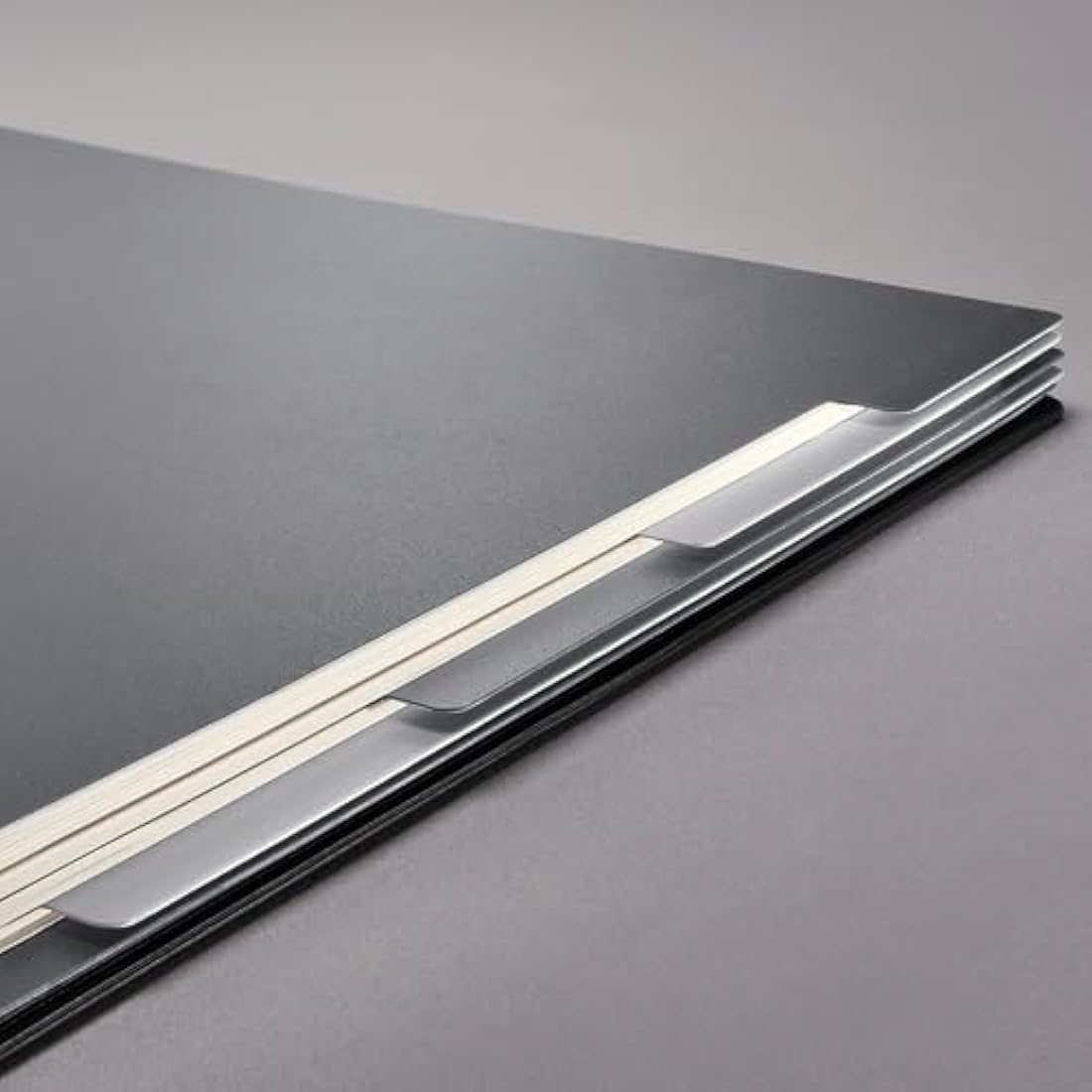 SIGEL CO840 Spiral Notepad, with Index, approx. A4, squaRed, hardcover, Black, 3 Pieces - Conceptum