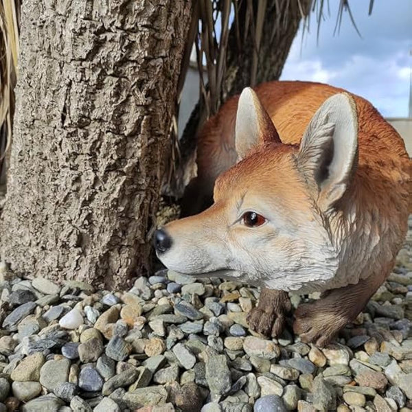 Real Life XL Prowling Fox Garden Ornament (SizeA)