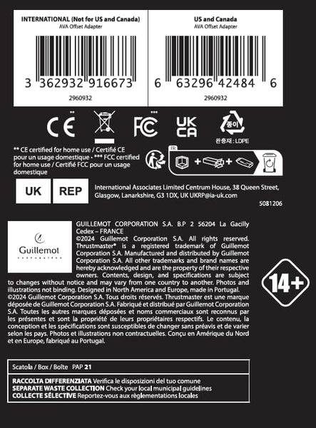 Thrustmaster AVA Modular Base - High-Precision Modular Joystick Base with H.E.A.R.T HallEffect AccuRate Technology for PC