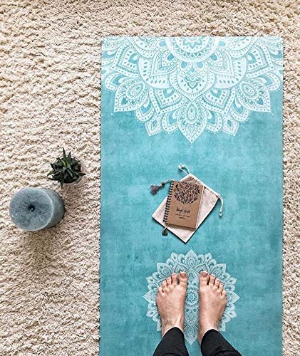 YOGA DESIGN LABS COMBO MAT 5.5mm MANDALA TURQUOISE