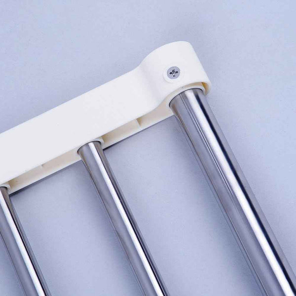 BAOYOUNI Extendable Closet Shelf Rod Organizer, Heavy-Duty Metal Divider 40-60cm