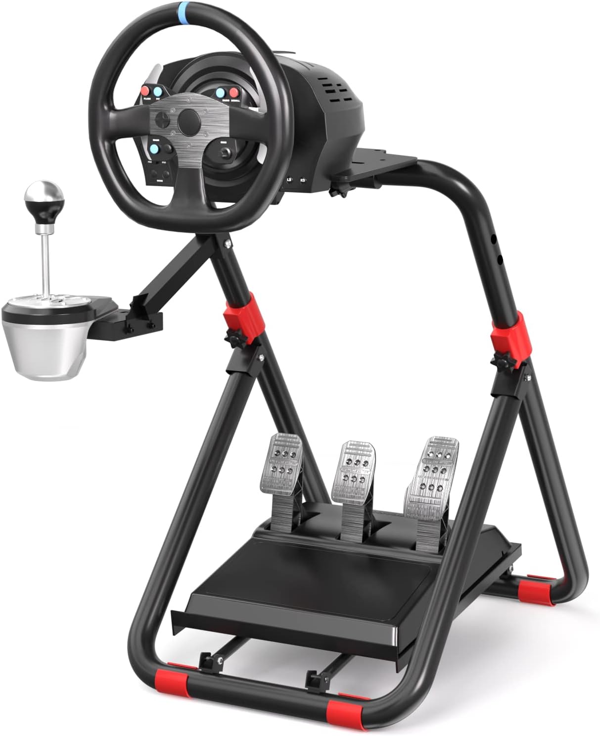 DIWANGUS UK Steering Wheel Stand for Logitech G29/G920/G923, Foldable Racing Wheel Stand, Adjustable Height/Angle, Fit for Thrustmaster T300/T248(STAND ONLY)