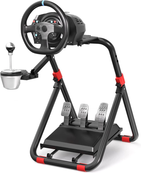 DIWANGUS UK Steering Wheel Stand for Logitech G29/G920/G923, Foldable Racing Wheel Stand, Adjustable Height/Angle, Fit for Thrustmaster T300/T248(STAND ONLY)