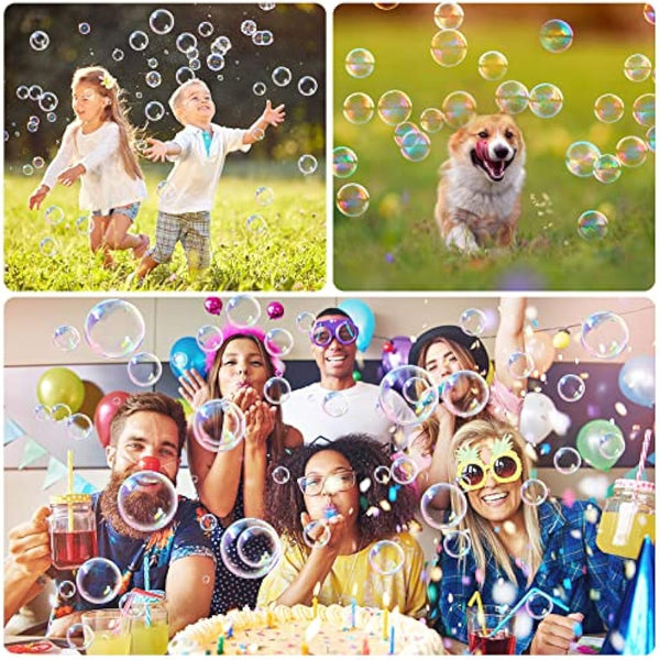 Bubble Machine, Bubble Machine for Kids 16000+ Bubbles/Min with 2 Speeds Portable Bubble Maker, Electric Bubble Blower for Kids Parties, Birthday, Wedding Scene, Camping, Powered by USB or Batteries
