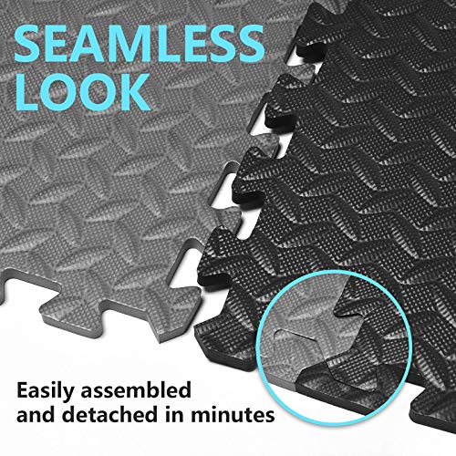 REALIKE Exercise Foam Mat Protective Flooring Mat Eva Puzzle Rubber Cushions Interlocking Tiles Gym Mats for Fitness sport workout Play