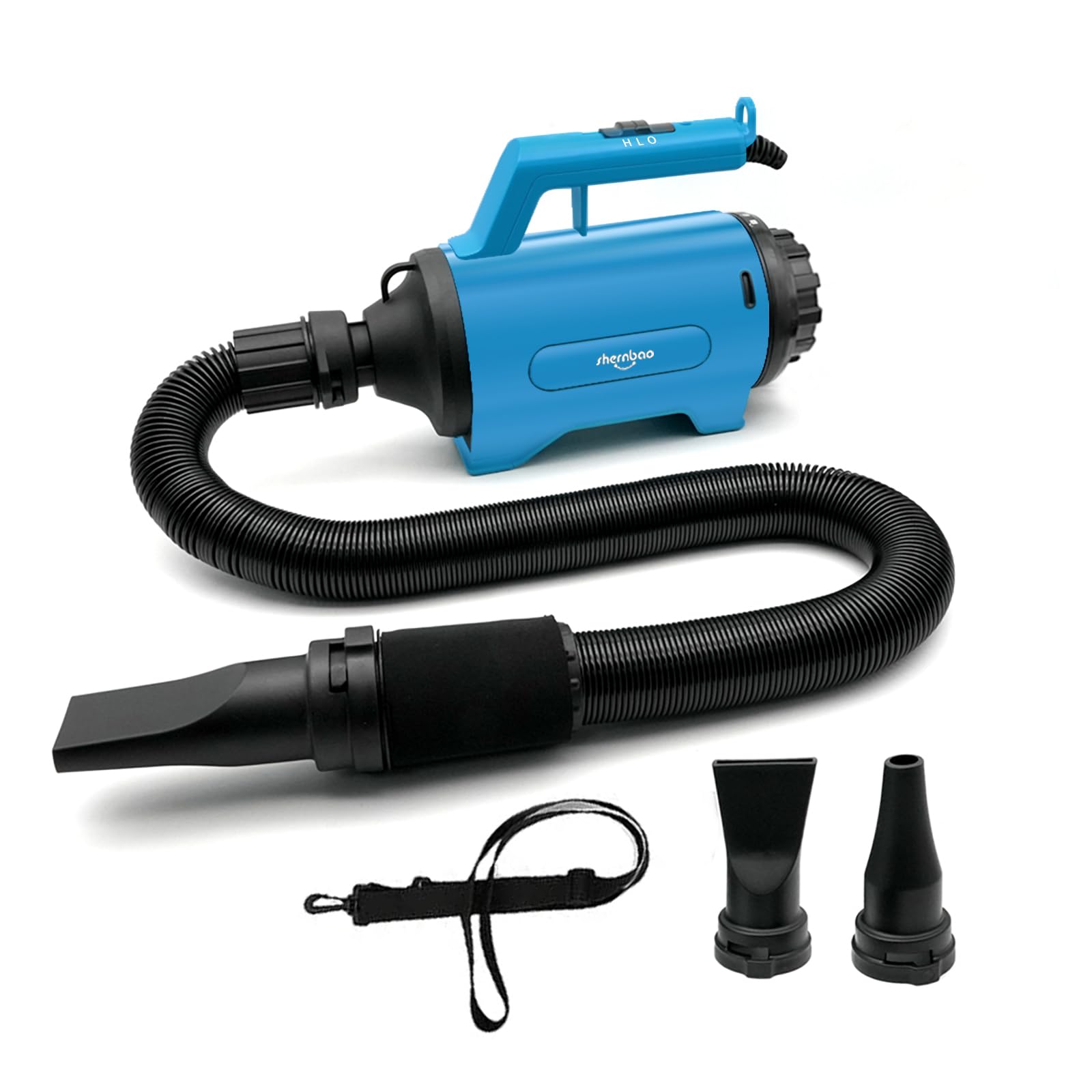 shernbao High Velocity Car & Motorcycle Dryer Blower for Auto Detailing and Cleaning Dusting 240 V / 1200 W-3.2 HP