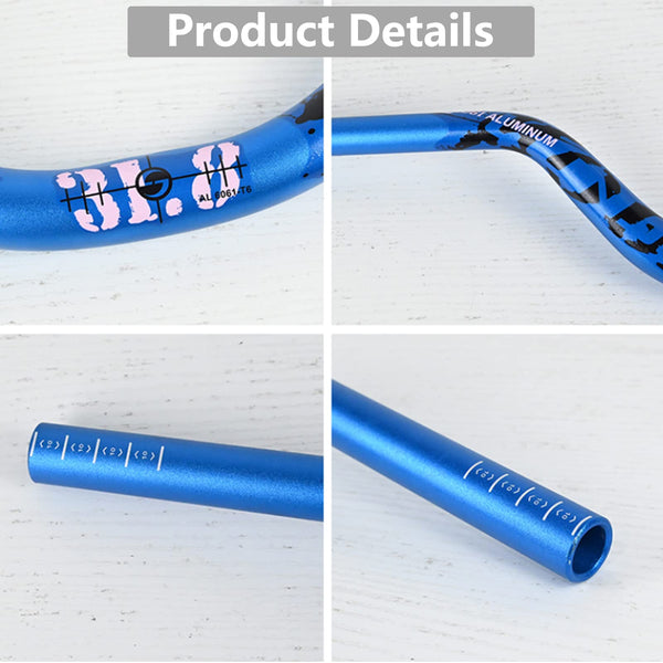 ROADNADO MTB Riser Handlebar 31.8mm Aluminum Alloy Bicycle Handlebar Riser 90mm Extra Long Mountain Bike Bike Handlebar 720mm 780mm Riser Bars for