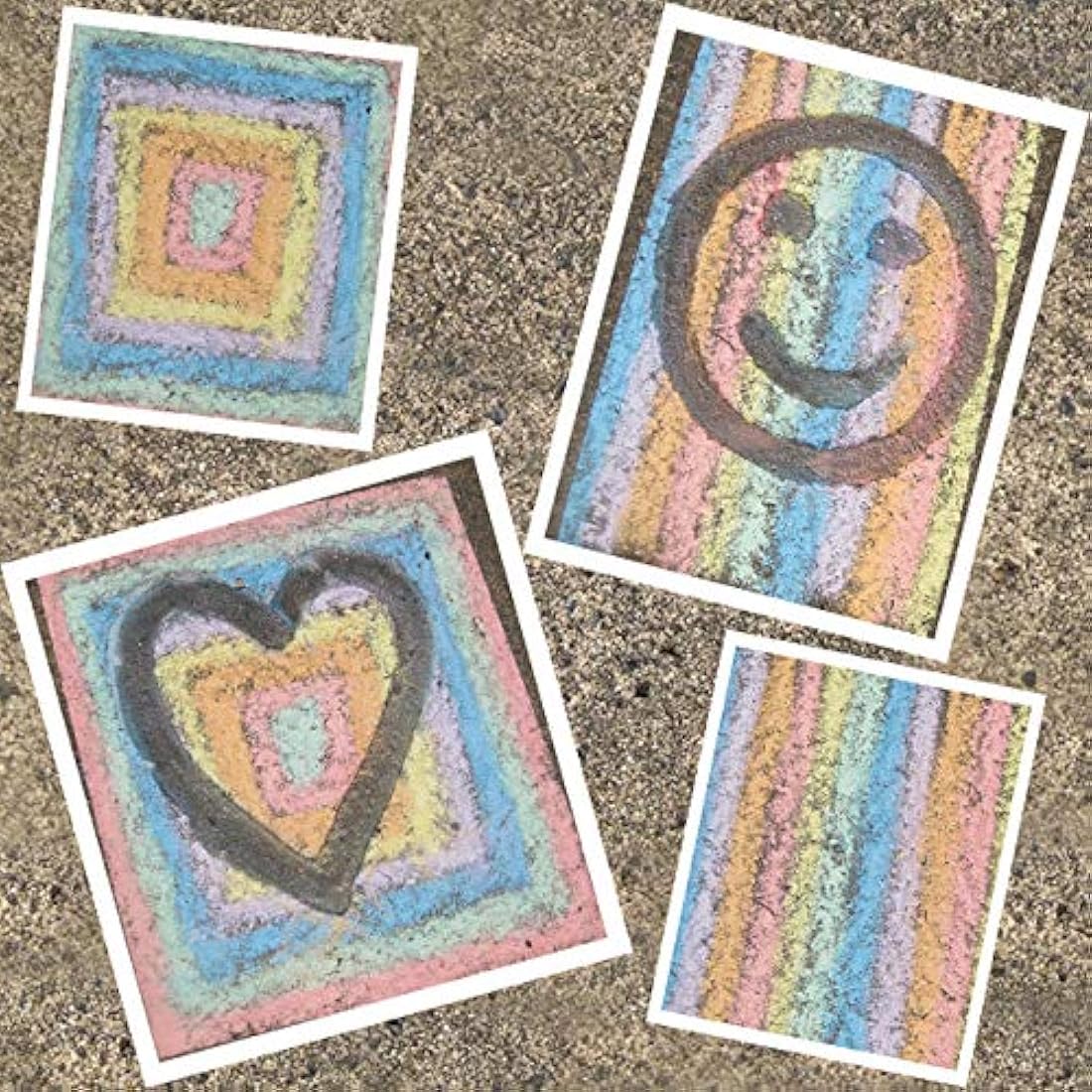 Bright Ideas Giant Colourful Playground Chalk, Assorted, 52 chalks, 10cm, BI8014