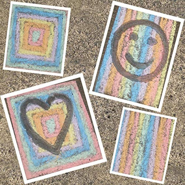 Bright Ideas Giant Colourful Playground Chalk, Assorted, 52 chalks, 10cm, BI8014