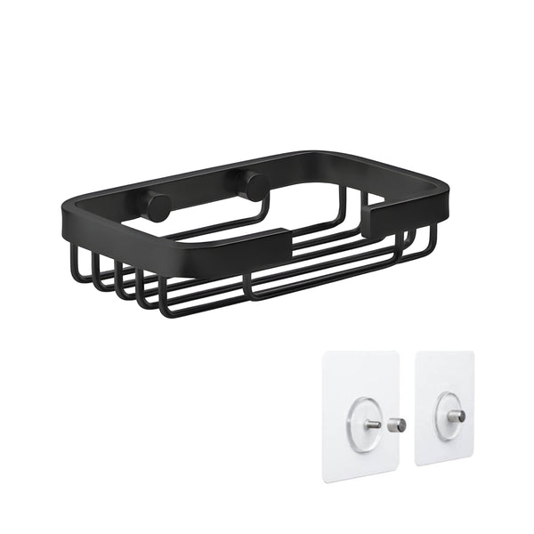 TATAY Shower Shelf No Drill Rectangular | Includes Mounting System (Quick Fix) | Holds up to 5 kg | 100% Stainless Aluminium | Shower Caddy for