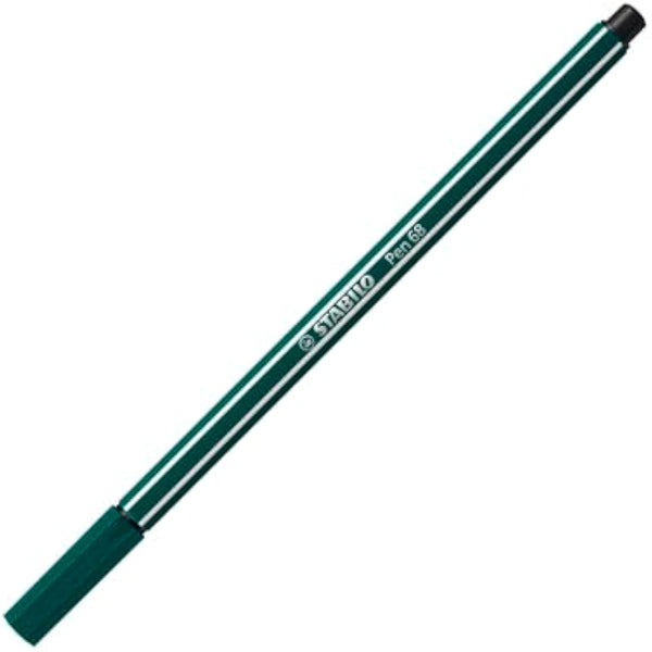 STABILO Pen 68 - Premium Fibre-Tip Pen - ARTY - Tin of 40 - Assorted Colours