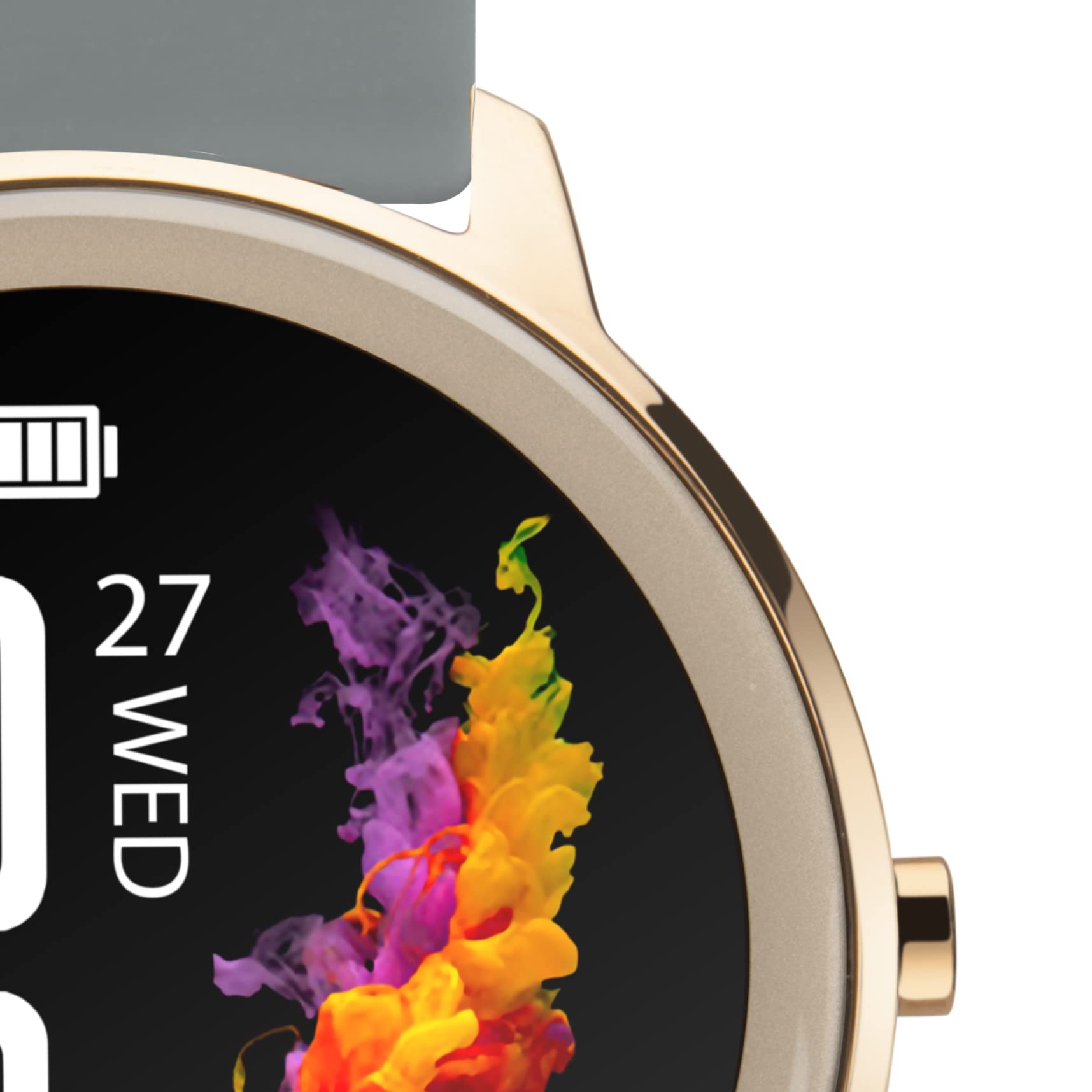 Sekonda Flex Womens Smart Watch with Heart Rate and Sleep Monitor, Daily Activity, Sports, Music, Weather and Message Functions with Silicone Strap, 42 mm