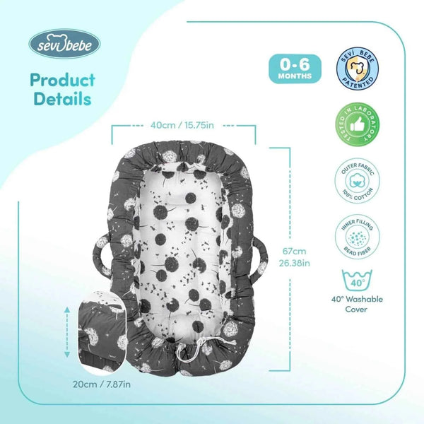 baby plus Mother Side Baby Reflux Bed Dandelion