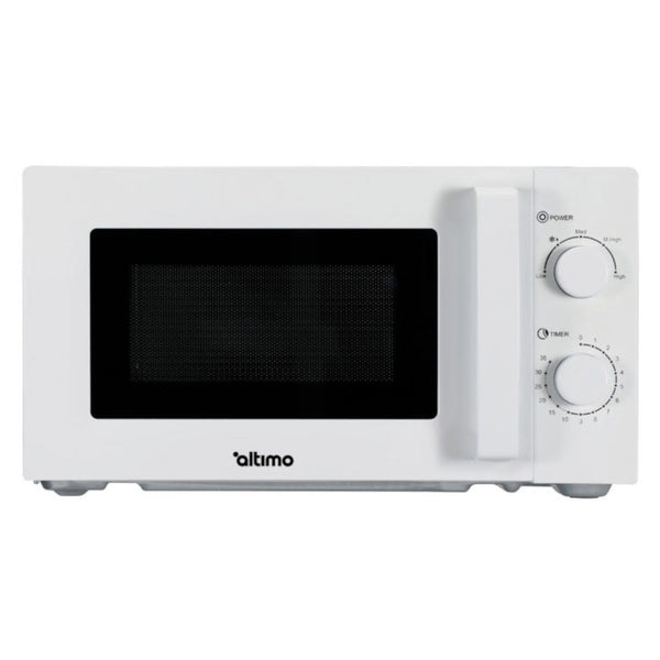 Altimo 700W 20L White Microwave Oven, 5 Cooking Power Levels, Quick Defrost Function, Manual Kitchen Timer MMW701W
