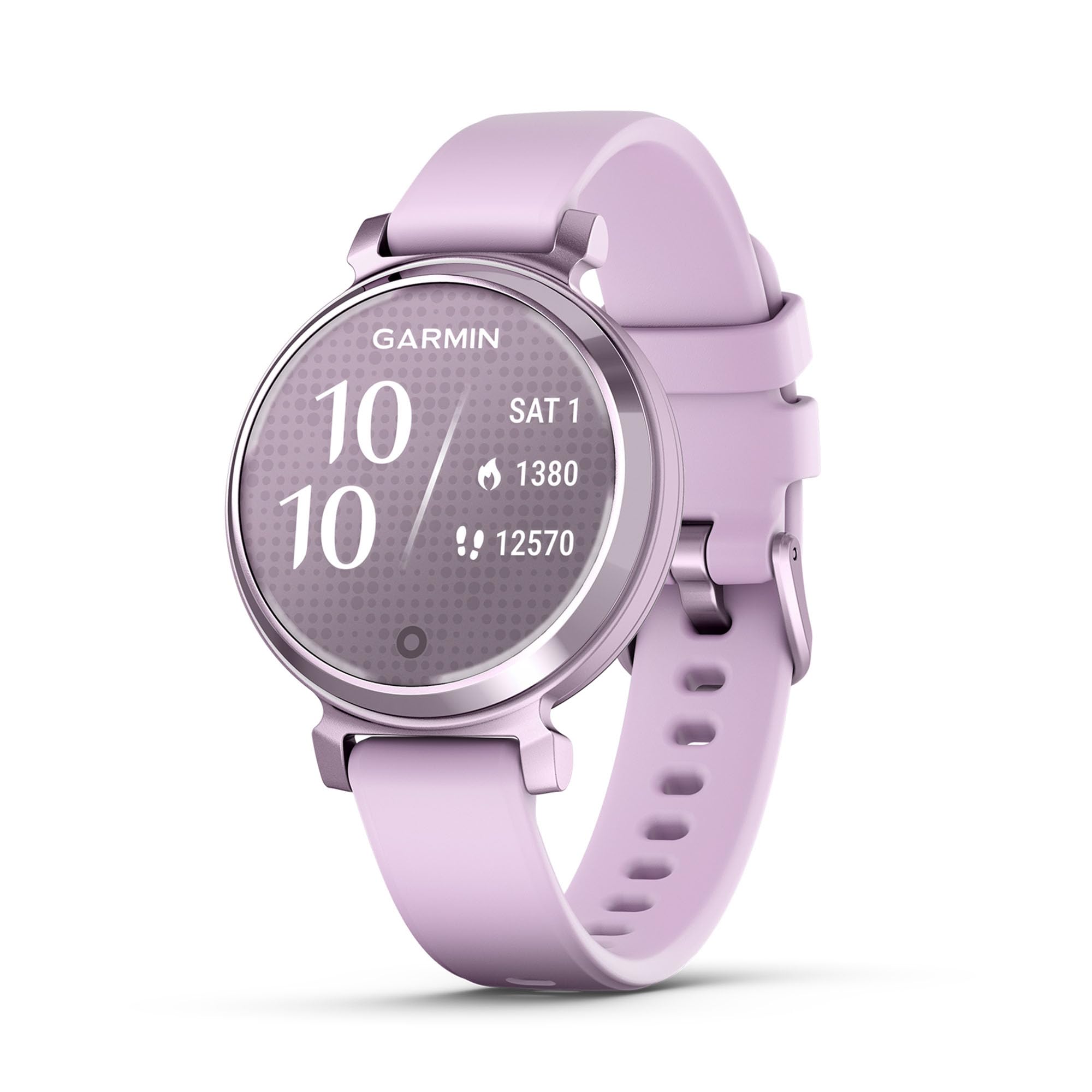 Garmin Lily 2, Stylish Small 35mm Smartwatch and Fitness Tracker with Hidden Display, Patterned Lens , Bright Touchscreen Display and up to 5 days battery life, Coconut