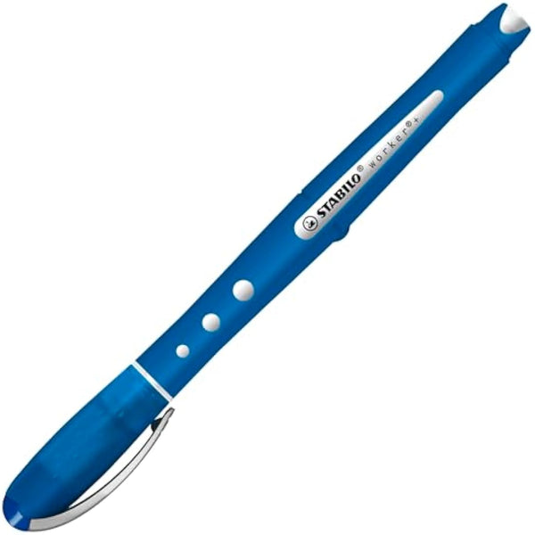 STABILO worker+ colorful - Rollerball - Pack of 10 - Blue