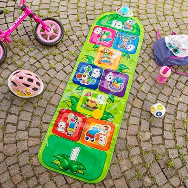 Chicco Jump & Fit Kids Playmat, Electronic and Interactive Game with Lights and Sounds, Hopscotch Game for Home, 2 Play Modes, 150 cm - Kids Toys Ages 2-5, 00009150000000