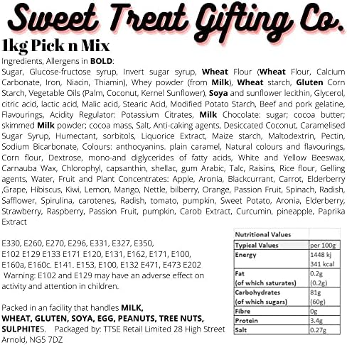 1kg Pick & Mix Sweets - Classic Retro Candy Selection - More than 20 Different Sweets