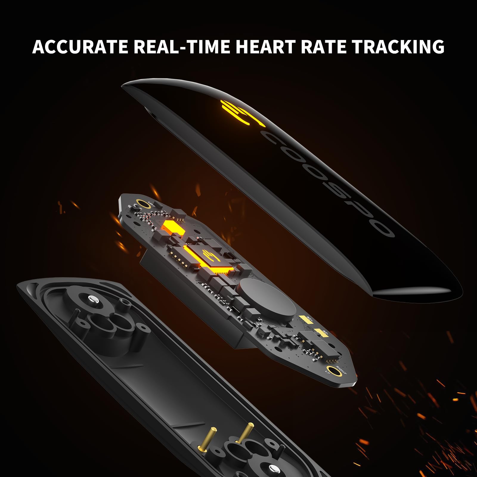 COOSPO H9Z Herat Rate Monitor Chest Strap,Bluetooth 5.0 ANT+ Heart Rate Monitor,Heart Rate Sensor with Rechargeable Battery,HRM Works with Strava/WahooFitness/Polar Beat Peloton/Zwift/DDP Yoga App