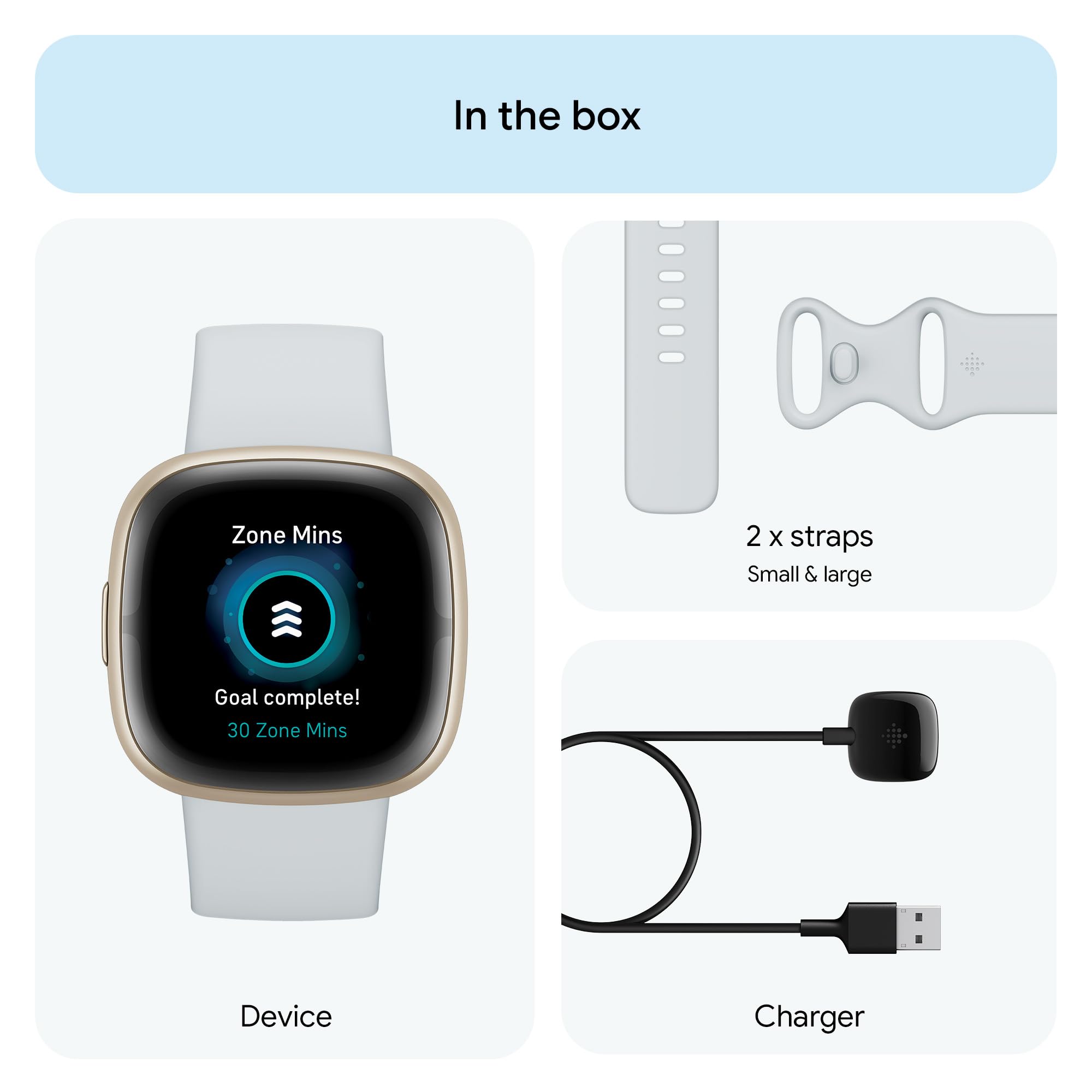 Google Fitbit Sense 2 Health and Fitness Smartwatch with built-in GPS, advanced health features, up to 6 days battery life - Compatible with iOS 15 or higher & Android OS 9.0 or higher