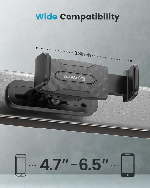 APPS2Car Magnetic Mount for GYM, 360 Adjustable Magnetic Phone golf Mount, Magnet Phone Holder Compatible with 4.7-6.5" Smartphones, Alloy Base and Joint, Black Cradle