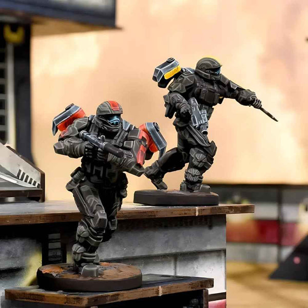 mantic Halo: Flashpoint – Feet First Into Hell | ODST Faction Expansion for Tactical Sci-Fi Miniatures Games | Miniatures, Urban Terrain & Playmat | Requires Starter Set
