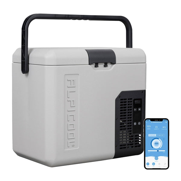 Alpicool G22 22L Compressor Car Fridge Freezer, DC 12v Camping Refrigerator, Portable Mini Cool Box for TruckCampervanRVBoat, -20℃ to 20℃