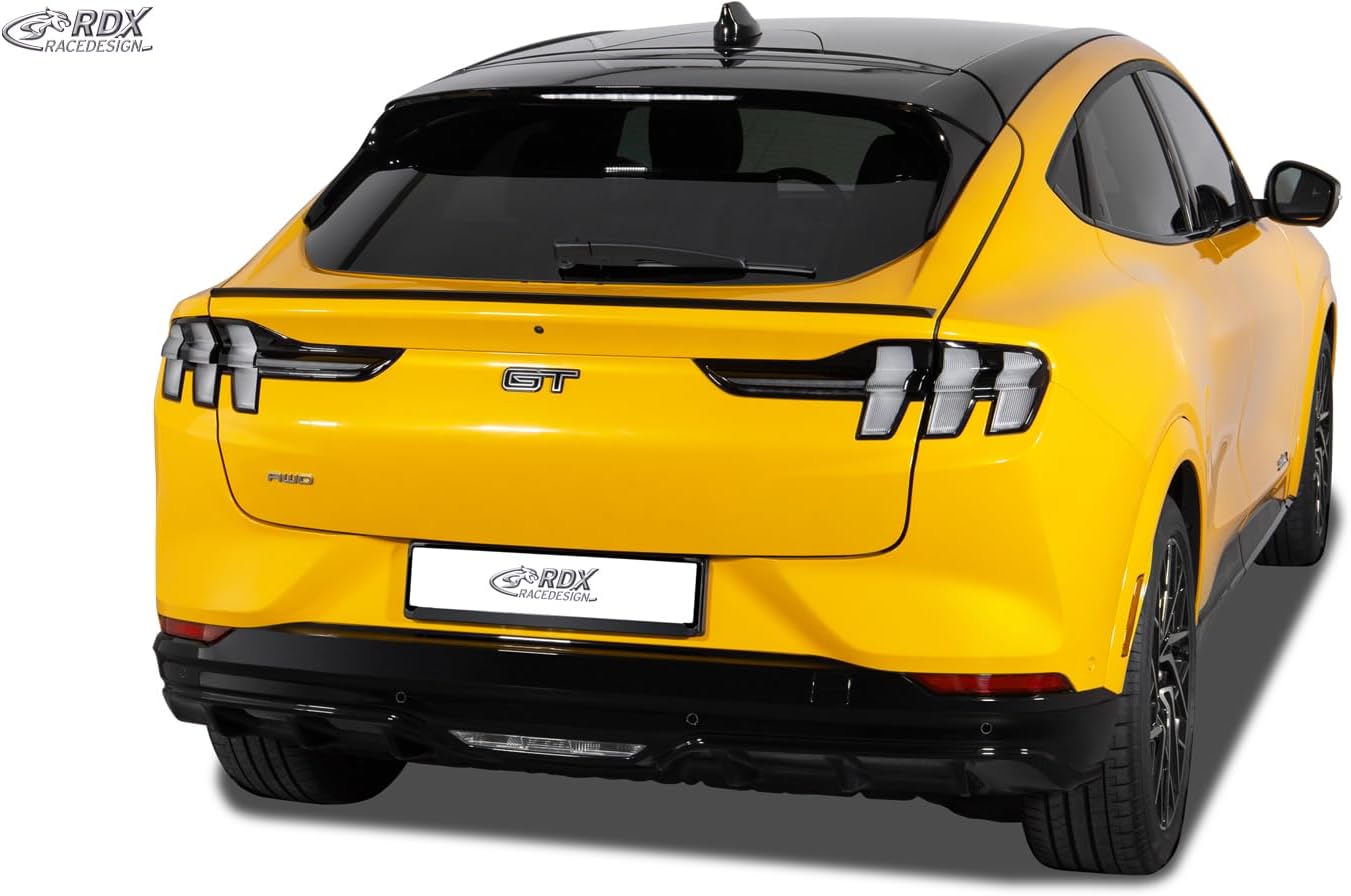 RDX Racedesign Trunk spoiler lip compatible with Ford Mustang Mach-E 2020- (ABS)