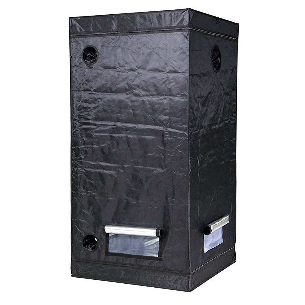 iPower 32"x32"x63" Hydroponic Water-Resistant Grow Tent with Removable Floor Tray for Indoor Seedling Plant Growing