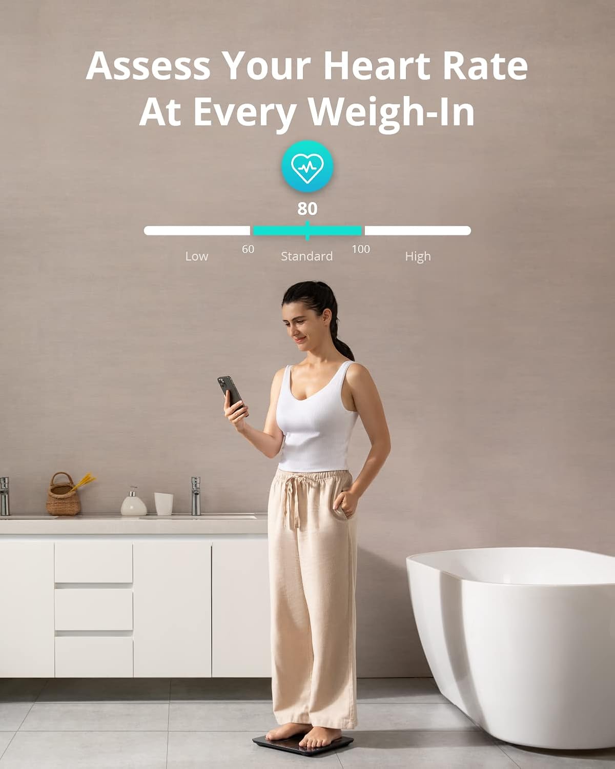 eufy Weighing Scales for Body Weight, Digital Bathroom Scales with Bluetooth, Body Fat Scales, 12 Measurements, Weight/Body Fat/BMI, Fitness Body Composition Analysis, Black, lbs/kg, Smart Scale A1