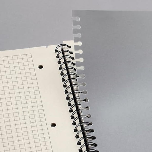 SIGEL CO840 Spiral Notepad, with Index, approx. A4, squaRed, hardcover, Black, 3 Pieces - Conceptum